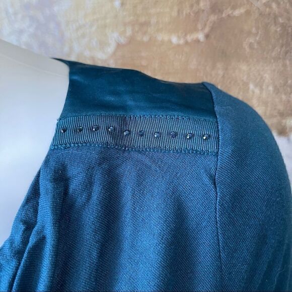 Mexx Teal Cowl Neck Long Sleeved Top with Ruching - Picture 6 of 6